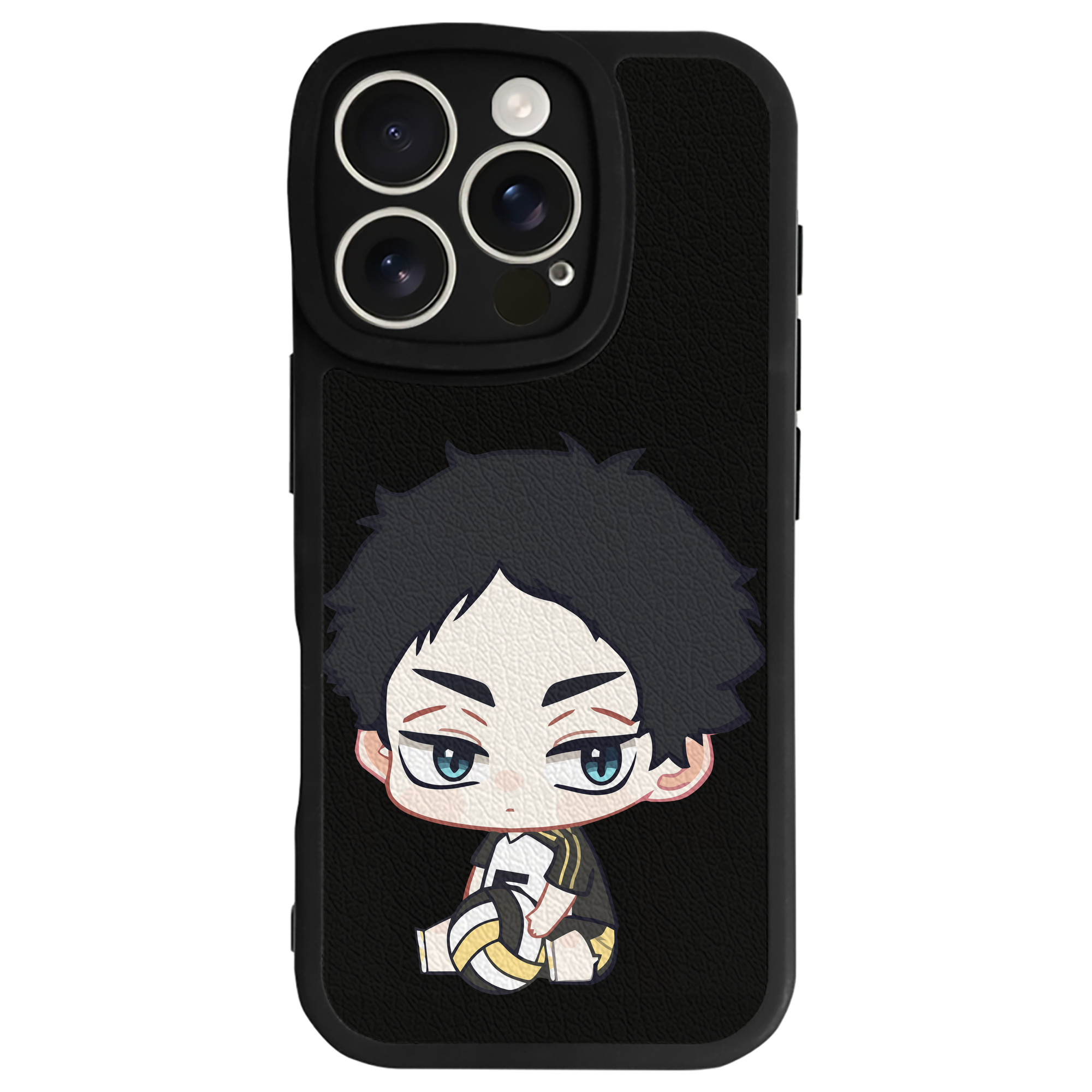 （画像用） ハイキュー!! Haikyu!! 【iPhone 16シリーズ対応】シリコンスマホケース（レザー調） 材質：シリコン